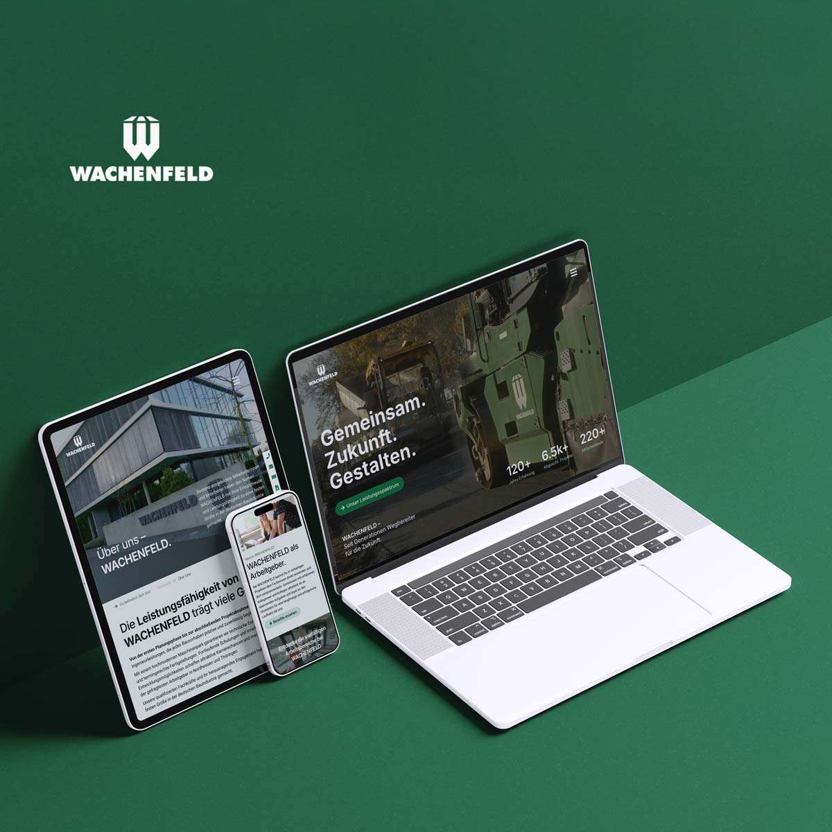 Website Re-Design für Wachenfeld Bau