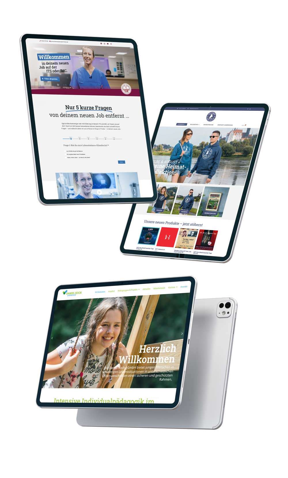 Verschiedene WordPress-Websites von thinkfox marketing